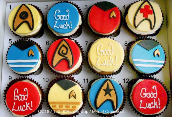 Star Trek Toppers Cupcakes